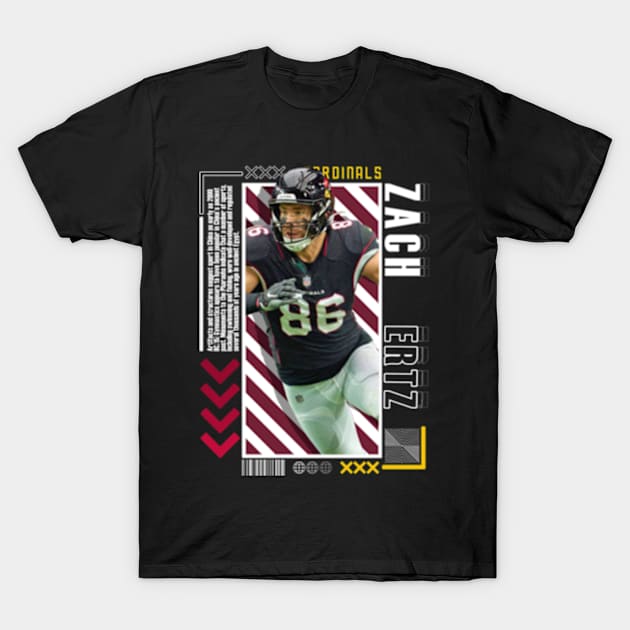 Zach Ertz Paper Poster Version 10 T-Shirt by art.Hamdan